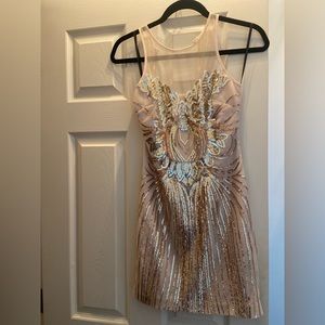 Like New Gold Bebe Dress